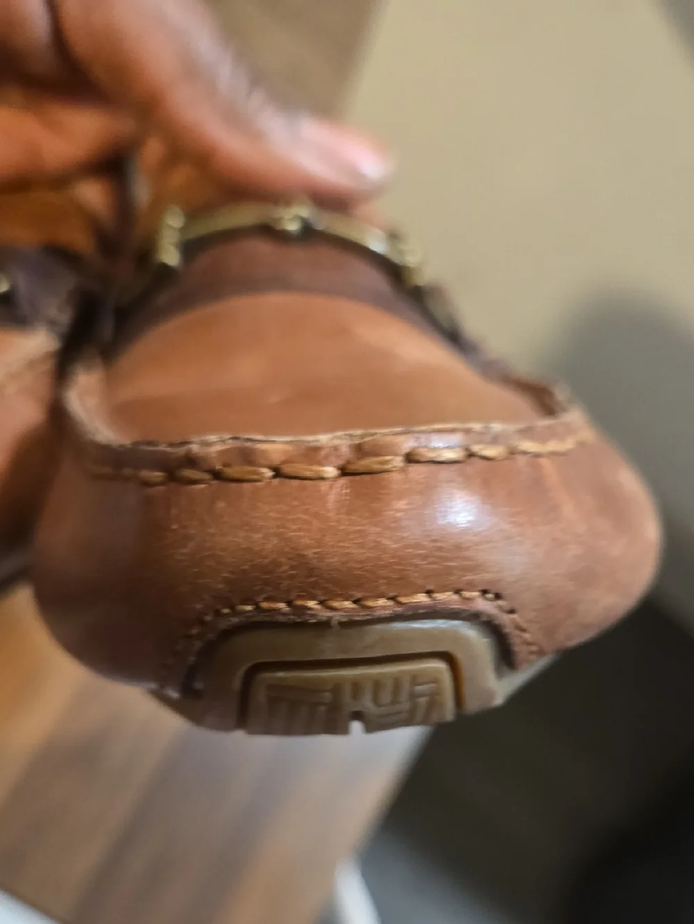 Cole Haan Man Tan Leather Bit Driving Loafers Size 8.5